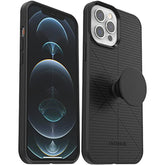 OtterBox + Pop Case for iPhone 12 PRO MAX (ONLY) Non-Retail Packaging - Black