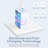 Usb C Samsung S24 Fe Fast Charging Block For Galaxy S25 Edge S25 Ultra S24 S23 Fe Ultra S22 Plus S21 A15 A16 A17 A26 A25 A05 A14 A54 A13 Z Fold Flip 7, 20W Type C Plug Wall Power Fast Adapter Box Cube