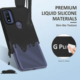 Motorola Moto G Pure/G Play 2023/G Power 2022 Silicone Rugged Case Black