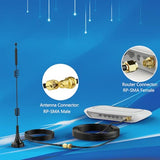 Wifi Antenna Extension Cable 3Ft Rp-Sma Male To Rp-Sma Female Rg174 Coaxial Cable (2-Pack) For Desktop Pc Wireless Mini Pci Express Pcie Network Card Wifi Router Usb Adapter Ip Security Camera