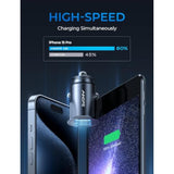 4.8A All-Metal Car Charger, Fast Charge Adapter for iPhone, iPad, Samsung