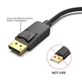 Benfei 2 Pack To Hdmi Adapter 4K Unidirectional Dp Computor To Hdmi Monitor Connection Adapter Compatible With Laptop Pc Monitor Tv Projector
