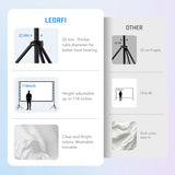 200 Inch Outdoor Projector Screen With Stand: Large Projection Screen With Adjustable Tripod, Front & Rear Projection Wrinkle-Free Movie Screen With Transport Bag For Backyard Movie Night