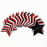 Black White-Red 62Ft Star Garland – Birthday, Graduation, Wedding & Classroom Décor