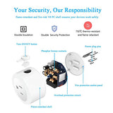Smart Plug, Zigbee Smart Plugs Outlet Works With St And Echo Plus Hub Voice Control Compatible With Alexa And The Google Assistant (Hub Required)(2 Pack)