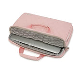360 Degree Laptop Bag Full Cushioned Laptop Shoulder Bag For Macbook Pro 16 Inch And 15 Inch-15.6 Inch Laptop (Pink)