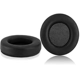 Replacement Memory Foam & Protein Leather Ear Cushion Pads Cover For Razer Kraken X, Kraken X Ultralight, Kraken X Lite Over-Ear Headphones Only - Oval (Black)