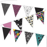 Jack & Sally Fabric Pennant Banner – Nightmare Before Christmas Party Decor