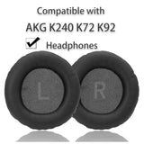 Replacement Ear Pads Are Compatible With Akg K240 K72 K92 Headphones, Made Of Soft Protein Leather And Memory Foam, Replacement Ear Pads For Repair Accessories (Black)