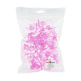 Acrylic Glass Plastic Cute Small Baby Pacifiers For Baby Shower Decorations, Table Scatter, Party Favors, Games & Activities (36 Pieces)(Pink)