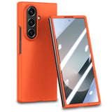 For Samsung Galaxy Z Fold 7 Case,Galaxy Z Fold 7 Case With Screen Protector,Shockproof Drop-Proof Slim Hard Pc Protective Cover For Samsung Z Fold7-Orange