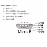 Micro Usb 2.0 Type B 5Pin Male To Micro Usb Female Extension Cable 1.64Ft Full