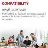 1500 Pages 285Xxl 286Xxl Ink Cartridge Replacement For Canon 285 286 285Xl 286Xl Compatible For Pixma Tr7820, Ts7722 Ts7720 Inkjet Printer, Print, Scan, Copy