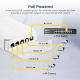 Outdoor 5 Port Poe Extender, 1 In 4 Out Poe+ Switch, 10/100Mbps, Ieee 802.3 Af/At/Bt 90W, Wall Mount Waterproof Poe Passthrough Switch