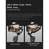 Hohem iSteady M6 Kit Smartphone Gimbal Stabilizer 3-Axis with Magnetic Fill Light/AI Tracking Sensor for iPhone Android with 0.91-inch OLED Display Max Payload 400g