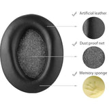 Pc350 Replacement Ear Pads Compatible With Sennheiser Pc350 Pc350Se Pxc350 Hd380 Pxe350 Headphones, Earpads Cushions With Soft Artificial Leather And Memory Foam (Black/Artificial Leather)