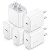Usb C Charger Block, Typec Charging Blocks 5Pack, 20W Pd Quick Fast Charger Box Brick Cube Compatible With Iphone 16/15/14 Pro Max/14 Plus/13 Pro/12 Pro/Airpods/Ipad/Galaxy,Pixel 4/3