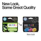 910 Cyan, Magenta, Yellow Ink Cartridges (3-Pack) | Works With Officejet 8010, 8020 Series, Officejet Pro 8020, 8030 Series | Eligible For Instant Ink | 3Yn97An