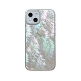 Mother Of Pearl Glitter Phone Case For Iphone 13/Iphone 14,Bling Shiny Real Seashell Pattern Slim Glossy Sleek Stylish Trendy Protective Shockproof Girls Women I13/I14 Cover 6.1"