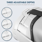 K3 Facial Interface Fan with PU Leather Face Pad Only Compatible with Quest3 Accessories, Relieve Lens Fogging and Fits Use with Quest 3 Head Strap