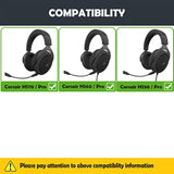 Earpads Replacement Cushion Compatible With Corsair Hs70,Hs60,Hs50 Series Headphones Durable Ear Pads With Breathable Fabric Foam