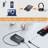 Portable 3.5Mm Headphone Amplifier Two-Stage Gain Switch, 16-150 Ohm, Aluminum Matte Surface