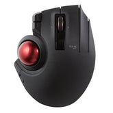ELECOM Trackball Mouse Wireless, Ergonomic Mouse, 3 Device Connection, Wired (USB), Bluetooth, Track Ball Mouse, Thumb Control, Compatible for PC, Laptop, Mac, Windows, macOS, EX-G Pro (M-XPT1MRXBK)