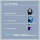 Fabric Replacement Ear Pads For Logitech G733 Gaming Headset, Also Fit Logitech G335 Wireless Headphone, Earpads Accessories With Soft Mesh Fabric & Isolation Foam (Black)