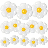 Daisy Balloons, 18Pcs White Daisy Flower Balloons Party Decorations For Birthday Wedding Baby Shower Party Decorations Supplies?Huge Balloon X 3, Medium X 5, Small X 10?