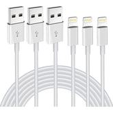 Iphone Charger 3Pack 6Ft Mfi Certified Usb A To Lightning Cable Fast Charging Cords Apple Charger Compatible With Iphone 14 13 12 11 Xs Xr X Pro Max Mini 8 7 6S 6 Plus 5S Se Ipad Ipod Airpods