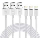 Iphone Charger 3Pack 6Ft Mfi Certified Usb A To Lightning Cable Fast Charging Cords Apple Charger Compatible With Iphone 14 13 12 11 Xs Xr X Pro Max Mini 8 7 6S 6 Plus 5S Se Ipad Ipod Airpods