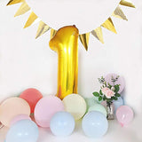 40-Inch Gold Number Balloons 0-9 Foil Mylar for Birthday Parties