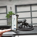RAM Mounts X-Grip Phone Mount with Twist-Lock Suction Cup Base RAP-B-166-UN7U with Medium Arm for Vehicle Windshields