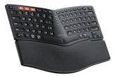 Bluetooth Ergonomic Keyboard, Ek04 Mini Compact Wireless Ergonomic Keyboard, Hard Palm Rest, Multi-Device, Split Design, Rechargeable, Compatible With Windows, Mac Os - Black