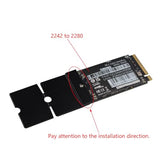 2Pcs M.2 Ngff Nvme Ssd Length Extend Adapter 2242 To 2280 Only Ssd Extension Bracket Card Plate Pcb Board Solid Hard Disk Converter For Raspberry Pi And Pc Computer