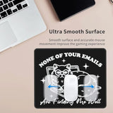 Funny Square Cat Mouse Pad With Durable Stitched Edges Washable, Anti-Slip Rubber Base Wireless Mouse Pads For Desk, Computers, Laptop 9.5 X7.9 Inch (None Of Your Emails)