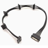 Sata Power Cable 19.7 In (500 Mm) - 15 Pin Sata 1 Male To 5 Female Power Split