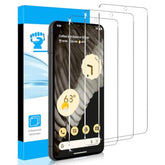 3 Pack For Google Pixel 8 Screen Protector, Tempered Glass Film Accessories, Sensitive Touch & Fingerprint Unlock, Easy Install Bubble Free Phone Case Friendly