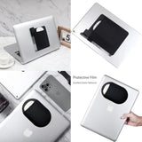 (1 Pack Mouse+1 Pack Ssd Holder) Universal Stick On Pouch Holder For Wireless Mouse, Sleeve For Laptop, Reusable Adhesive, No Glue Residue, Compatible With Ipad Or Macbook (Black)