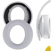 Geekria QuickFit Replacement Ear Pads for Sony PlayStation New Version 2018, PS4 Gold Wireless 500 Million Limited Edition Headphones (Grey)
