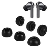 3 Pairs Ear Tips For Galaxy Buds3 Pro (2024), S/M/L 3 Sizes Double Flange Silicone Eartips Earbuds Earplug Replacement Fit In Case Compatible With Samsung Galaxy Buds 3 Pro (Black)