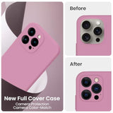 iPhone 16 Pro Silicone Case, Camera Protection, 2 Screen Protectors, 6.3"