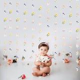 8 Pcs Wildflower Garland Streamers For Birthday Party Baby Shower- Wildflower Themed Party Decorations For Girls Women, Floral Daisy Flower Supplies Hanging Ceiling Decor