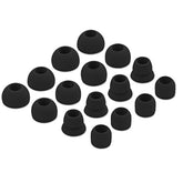 Eartips Earbuds Ear Tips Replacement For Powerbeats3 Powerbeats2, 4 Size 16Pcs 8 Pair (Black)