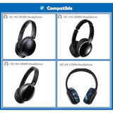 Breathable&Durable Replacement Earpads Cushion Compatible With Jvc Ha-S87Bn Ha-S88Bn Ha-S90Bn Ha-S78Bn Headphones Ear Pads With Mesh Fabric And Memory Foam