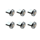 6 Pack Magnetic Connector Tips Micro Usb Magnetic Tip Adapters Compatible With 5 Pin Magnetic Charging Cable For Micro Usb Devices, 360° Rotatable Strong Magnetic Phone Cable Adapter, No Cable