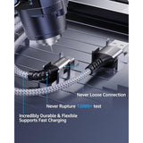 Micro Usb Cable Android Charger 6Ft 2Pack Compatible With Ps4 Charger Cord - High Speed 2.0 Usb A Male To Micro Usb Nylon Braided Cable For Android Phone