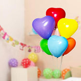 50 10-Inch Red Color Heart Shaped Latex Balloons For Valentines Day,Propose Marriage,Wedding Party