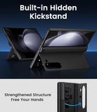 for Galaxy Z Fold 5 Case with Stand, Front Screen Protector, Hinge Protection, Slim & Rugged, Full Body Hard Cover, Daily Drop Protective