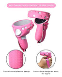 Vr Adjustable Head Strap For Oculus Quest 2 Skins Cute Accessories With Silicone Touch Controller Grip Cover,Barbie Pink 6 In1 Vr Shell Protector Cover & Vr Face Cover Replacement Set